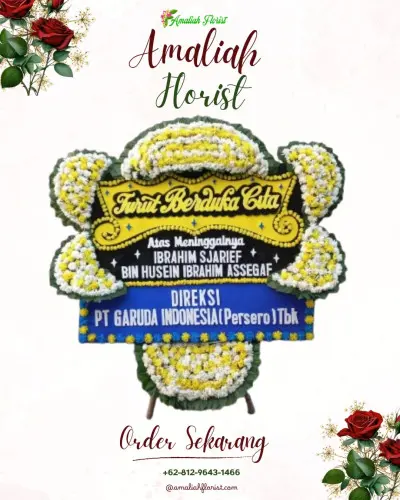 Papan Bunga Duka di Widasari