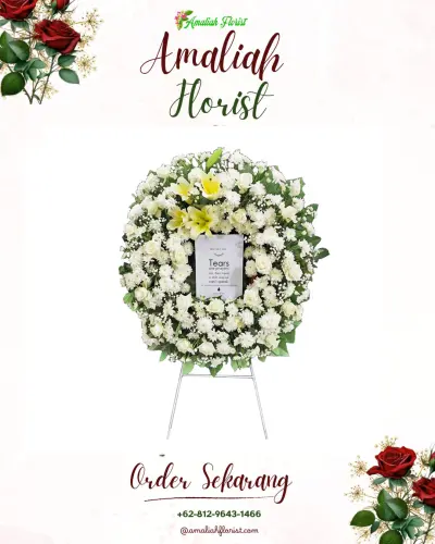 Krans Bunga Duka Cita di Widasari